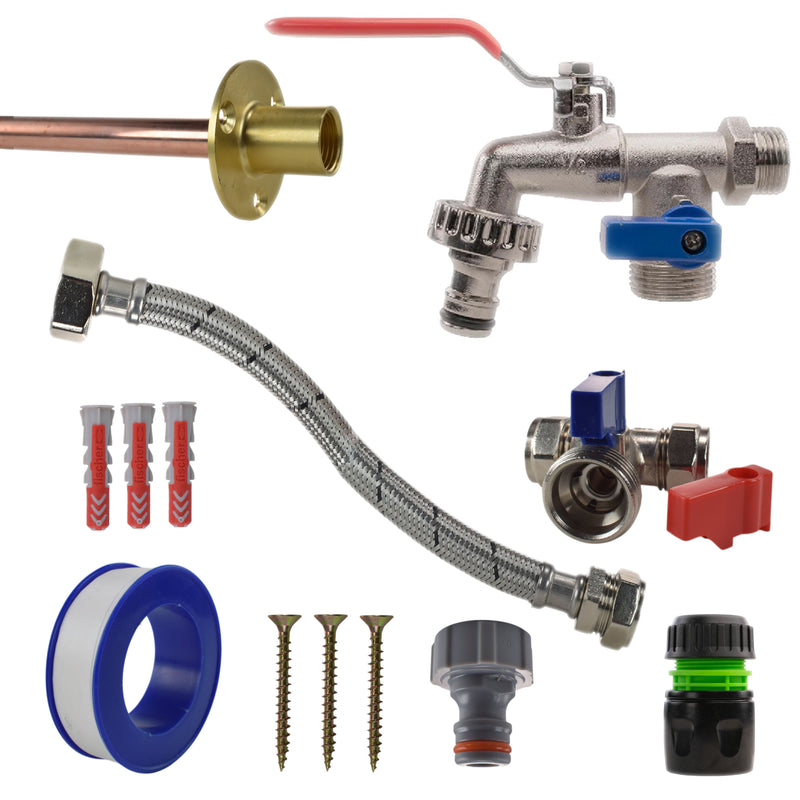Double Lever Tap STANDARD Connection Kit - Garden watering