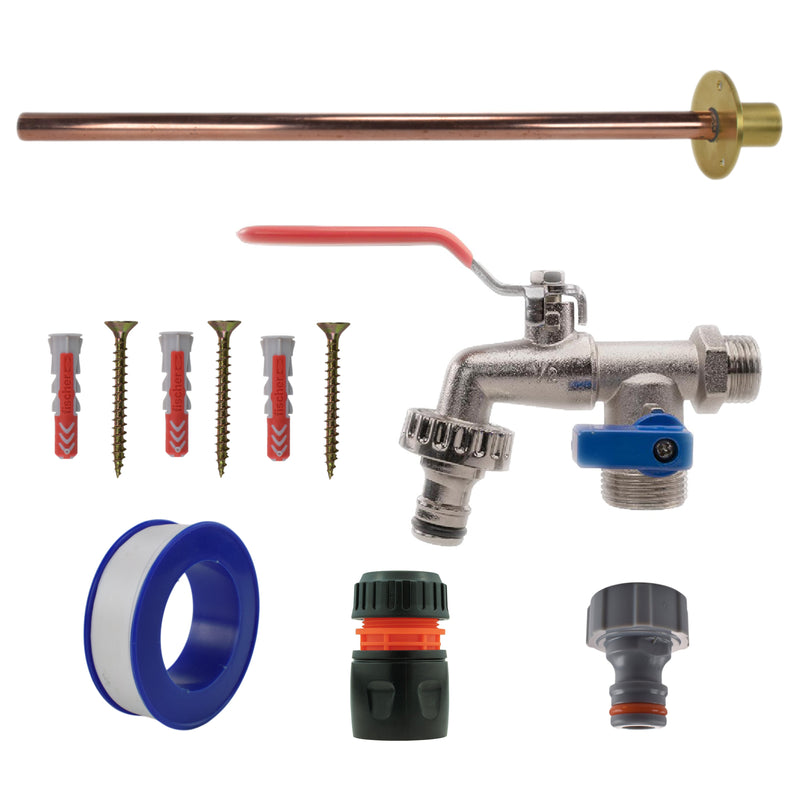 Double Lever Tap BASIC Connection Kit - Garden watering