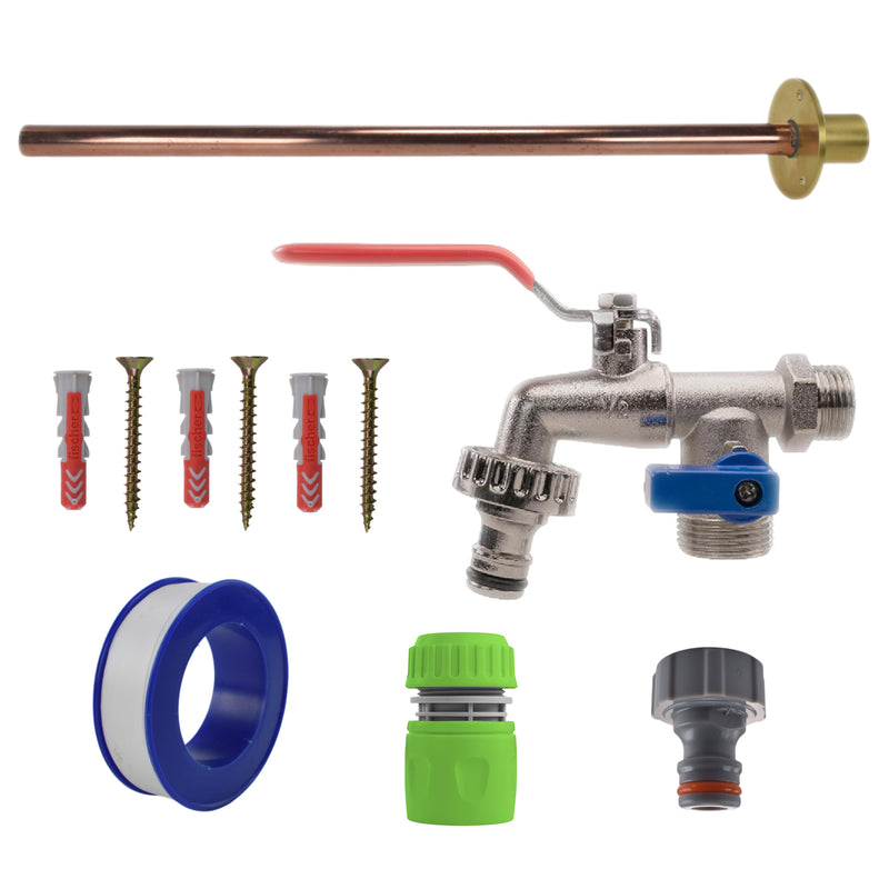 Double Lever Tap BASIC Connection Kit - Garden watering