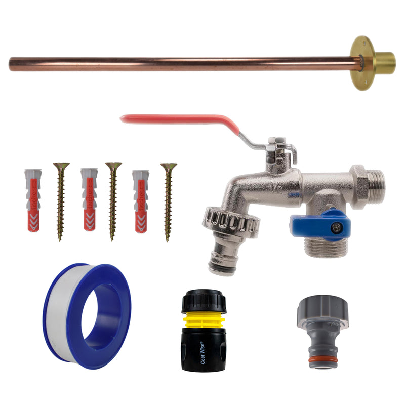 Double Lever Tap BASIC Connection Kit - Garden watering