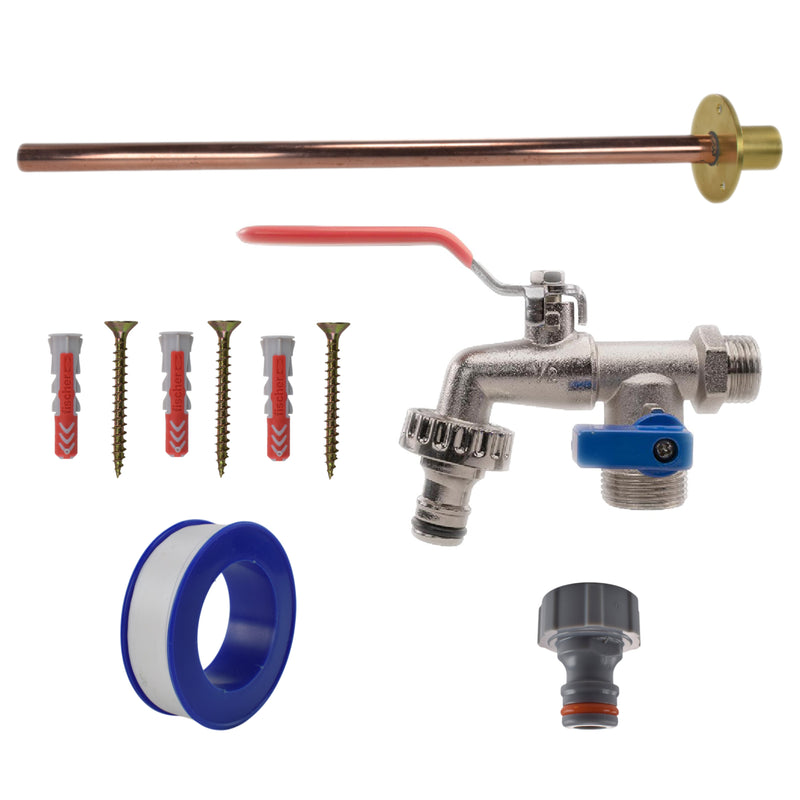 Double Lever Tap BASIC Connection Kit - Garden watering