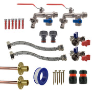 Double Lever Tap STANDARD Connection Kit x2 - Garden watering