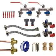 Double Lever Tap STANDARD Connection Kit x2 - Garden watering