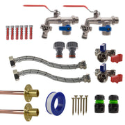 Double Lever Tap STANDARD Connection Kit x2 - Garden watering