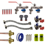 Double Lever Tap STANDARD Connection Kit x2 - Garden watering