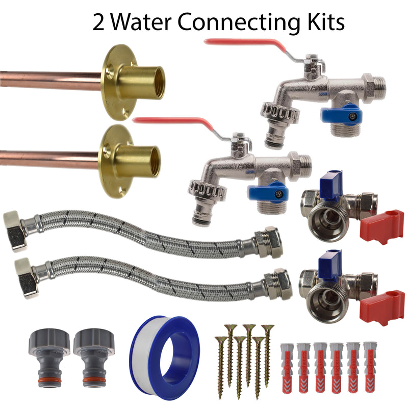 Double Lever Tap STANDARD Connection Kit x2 - Garden watering
