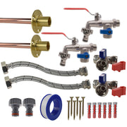 Double Lever Tap STANDARD Connection Kit x2 - Garden watering