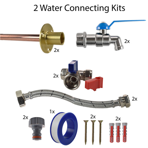 Simple Lever Tap STANDARD Connection Kit x2 - Garden watering
