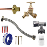 Brass Quick Connect Bib Tap FULL Connection Kit - Garden watering