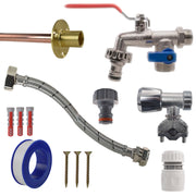 Double Lever Tap FULL Connection Kit - Garden watering