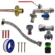 Double Lever Tap FULL Connection Kit - Garden watering