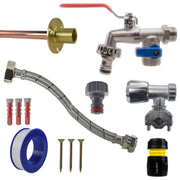 Double Lever Tap FULL Connection Kit - Garden watering