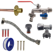 Double Lever Tap FULL Connection Kit - Garden watering
