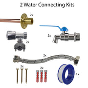 Simple Lever Tap FULL Connection Kit x2 - Garden watering