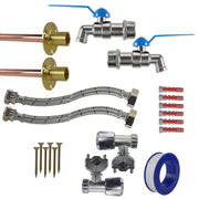 Simple Lever Tap FULL Connection Kit x2 - Garden watering