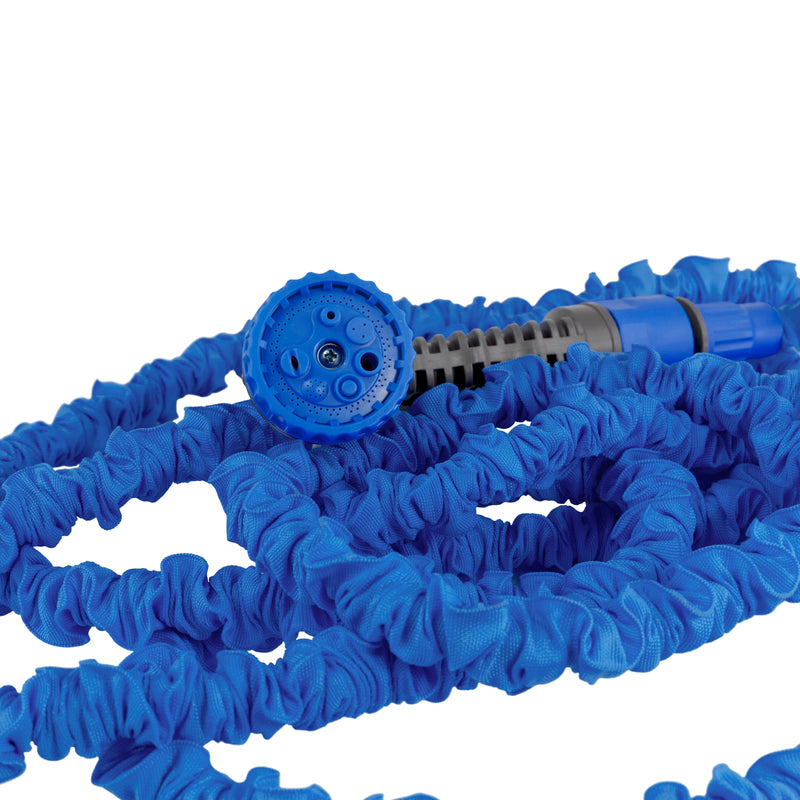 Expanding Trick Hose 5m - 15m Blue - Home & Garden > Lawn & Garden Garden watering