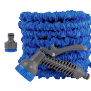 Expanding Trick Hose 7.5m - 22m Blue - Home & Garden > Lawn & Garden Garden watering