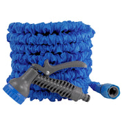 Expanding Trick Hose 7.5m - 22m Blue - Home & Garden > Lawn & Garden Garden watering