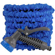 Expanding Trick Hose 7.5m - 22m Blue - Home & Garden > Lawn & Garden Garden watering