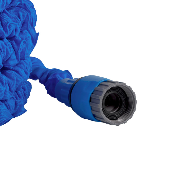 Expanding Trick Hose 7.5m - 22m Blue - Home & Garden > Lawn & Garden Garden watering