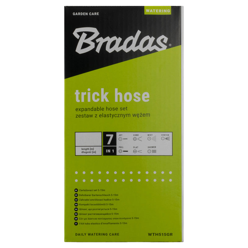Expanding Trick Hose 7.5m - 22m Lime - Home & Garden > Lawn & Garden > Watering & Irrigation > Garden Hoses Garden watering