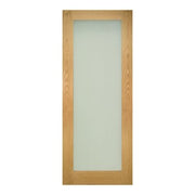 Walden Oak Unfinished Frosted Glazed Internal Door - All Sizes -