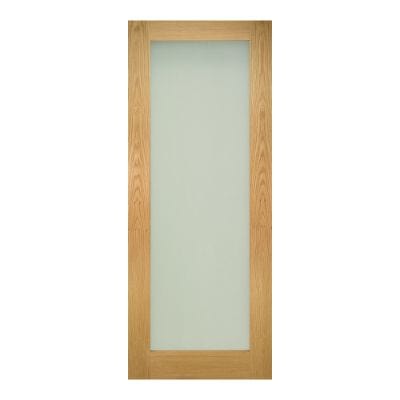 Walden Oak Unfinished Frosted Glazed Internal Door - All Sizes -