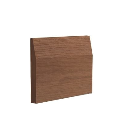 Walnut Prefinished Half Splayed Skirting - 145mm x 16mm x 3.6m (Pack of 4) -