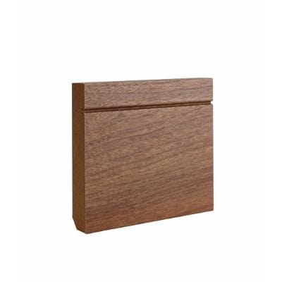 Walnut Prefinished Shaker Skirting - 145mm x 16mm x 3.6m (Pack of 4) -