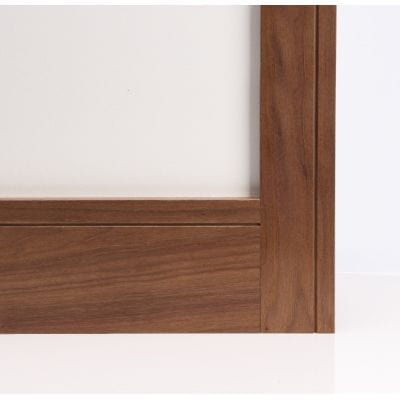 Walnut Prefinished Shaker Skirting - 145mm x 16mm x 3.6m (Pack of 4) -
