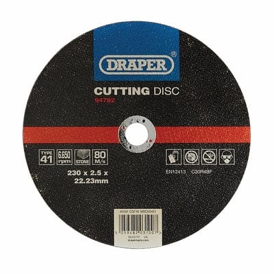 Draper Flat Stone Cutting Disc - All Sizes -