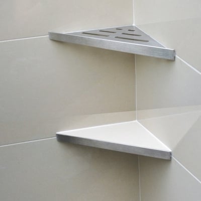 Genesis Stainless Steel Reversible Shower Shelf -