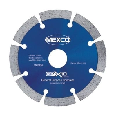 Concrete Diamond Blade x 115mm -