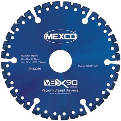 Multi Use Vacuum Brazed Blade x 115mm -