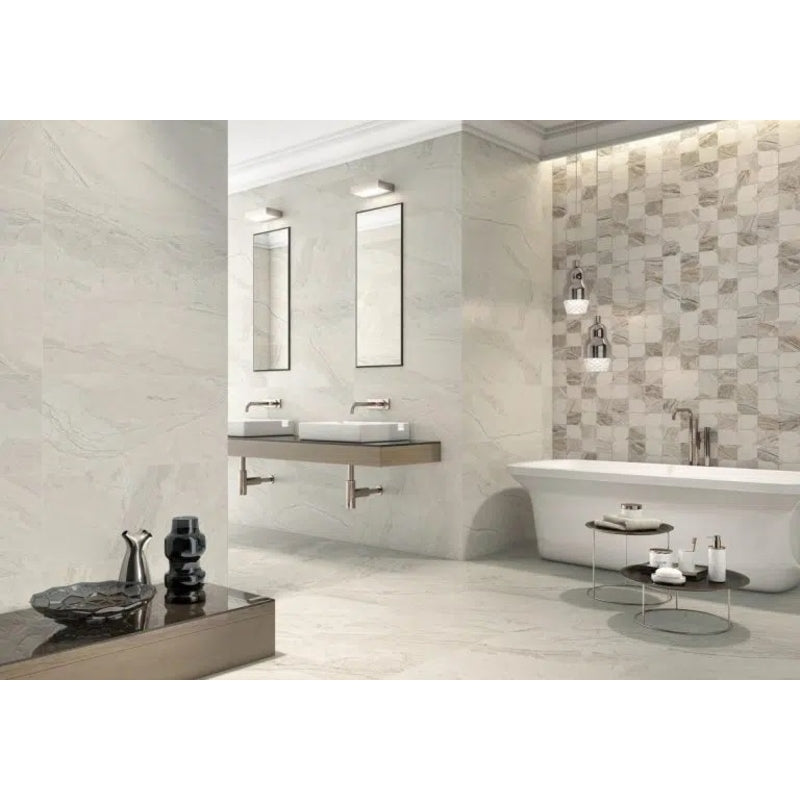 Earthsong Matt White 600mm x 300mm (6 per Box) -