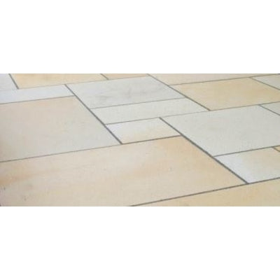 Chivas Mint Fossil Sandstone Paving Pack (19.50m2 - 66 Slabs / Mixed Pack) -
