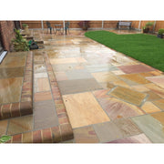Traditional Rippon Buff Sandstone Paving Pack (19.50m2 - 66 Slabs / Mixed Pack) - Patio Tiles