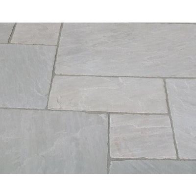 Heritage Light Grey Sandstone Paving Pack (19.5m2 - 66 Slabs/Mixed Pack) -