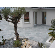 Traditional Kotah Blue Limestone Paving Pack (19.50m2 - 66 Slabs / Mixed Pack) -