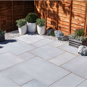 Misty Light Grey Sandstone Paving Pack (19.50m2 - 66 Slabs / Mixed Pack) -