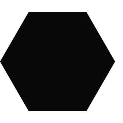 Hexa Element Matt Black (16 per Box) - Porcelain Tiles