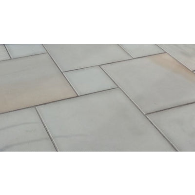 Chivas Light Grey Sandstone Paving Pack (19.50m2 - 66 Slabs / Mixed Pack) -