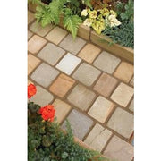 Raj Blend Sandstone Cobbles/Edging Pack (23.04m2 - 900 Pieces per Pack) -