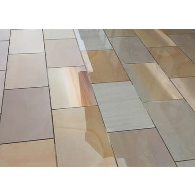 Chivas Raj Green Sandstone Paving Pack (19.50m2 - 66 Slabs / Mixed Pack) -