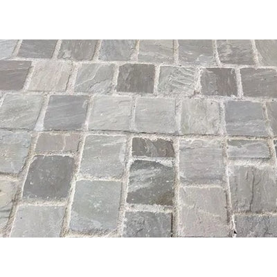Light Grey Sandtone Cobbles/Edging Pack (23.04m2- 900 Pieces per Pack) -