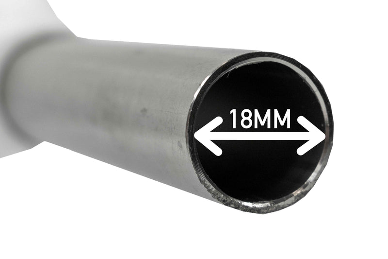 Fuel Gun White 1" Barb Inlet - Metal Outlet - Home & Garden Tech Hose & Fittings