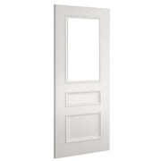 Windsor White Primed Bevelled Glazed Internal Door - All Sizes -