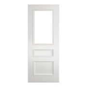 Windsor White Primed Bevelled Glazed Internal Door - All Sizes -