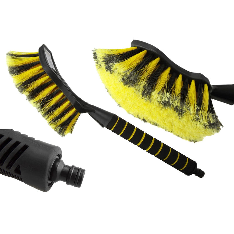 Yellow Car Cleaning Brush - Vehicles & Parts > Vehicle Parts & Accessories > Vehicle Maintenance, Care & Decor > Vehicle Cleaning > Car Wash Brushes