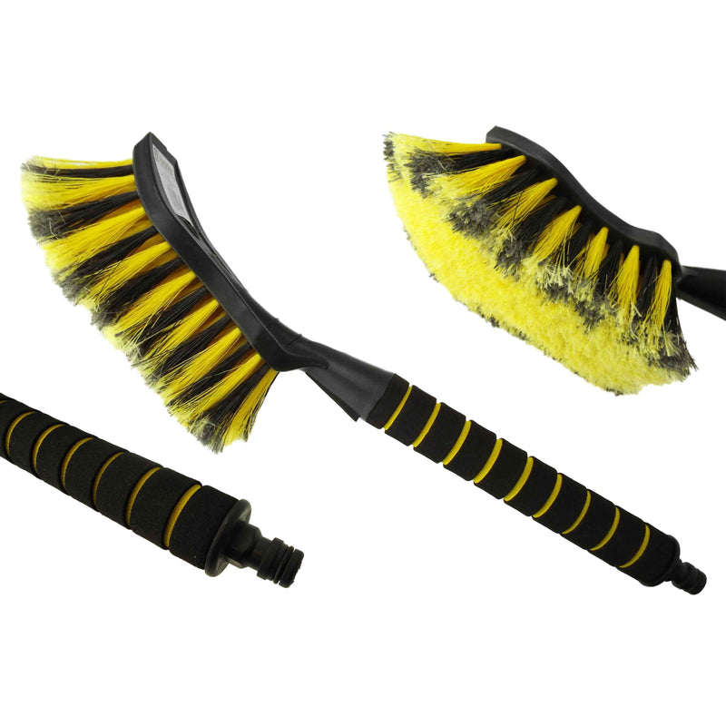 Yellow Car Cleaning Brush - Vehicles & Parts > Vehicle Parts & Accessories > Vehicle Maintenance, Care & Decor > Vehicle Cleaning > Car Wash Brushes